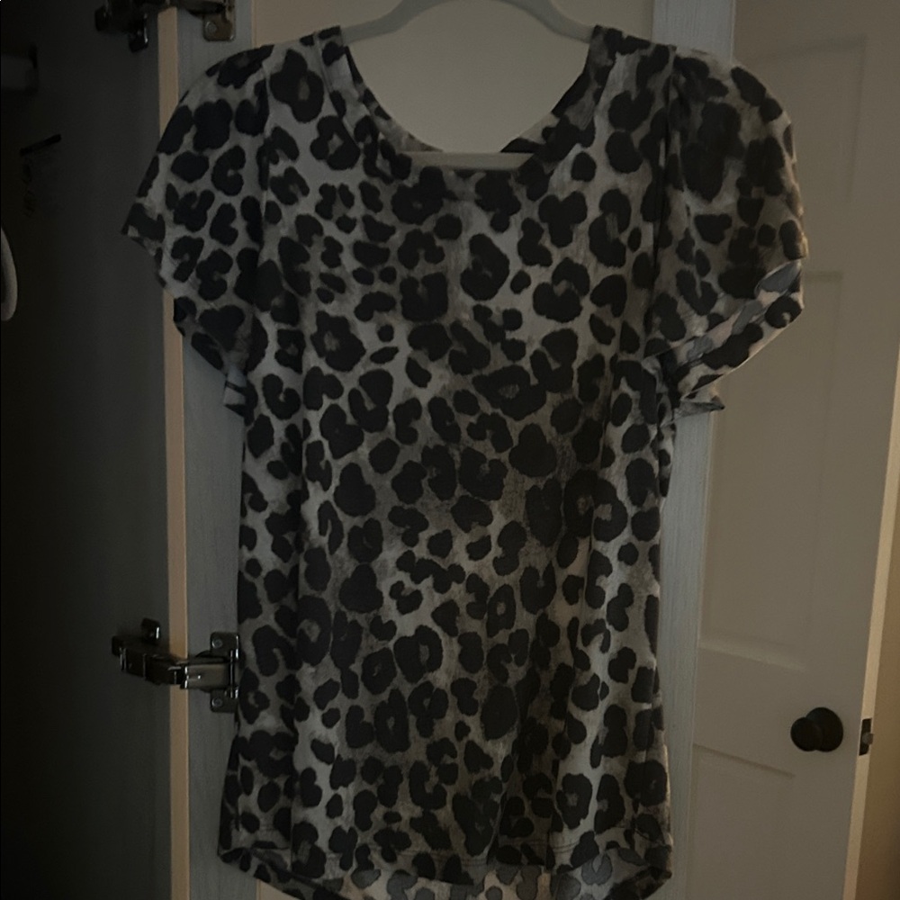 Workshop Republic Clothing tan and brown Leopard Print Blouse